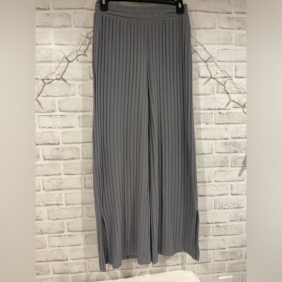 women’s flowy pajama pants sweet treasures gray women’s small - Picture 2 of 5